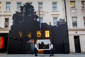Rene Magritte's Masterpiece painting in Front of Sotheby's