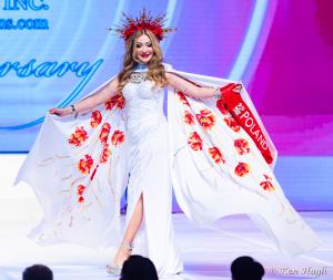 Monika Spruch in National Costume at Mrs Europe Global 2024 Pageant