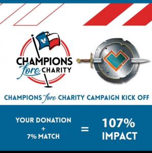 The Frontline Healing Foundation kicks off a Champions fore Charity Donations Campaign on Giving Tuesday with 107% Impact Donations supported by the Valero Texas Open Golf Tournament..
