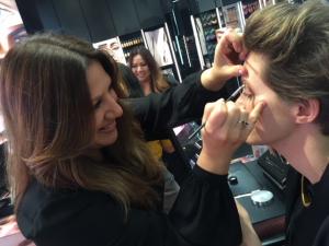 Iris Navarrette Doing Makeup