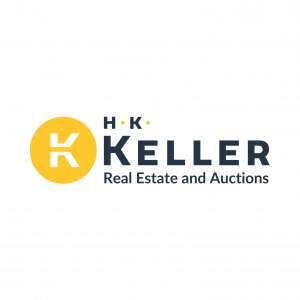 Round Yellow Brand Mark K for H.K Keller auctions logo