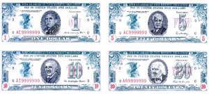 AFRO Dollar Money paper currency