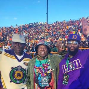 Attorney Ben Crump, George Clinton, and C BlaQue at FAMU Homecoming