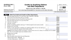 IRS Form 8812 Child Tax Credit