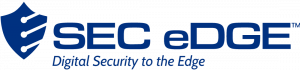 Sec Edge logo in blue with tagline Digital Security to the Edge