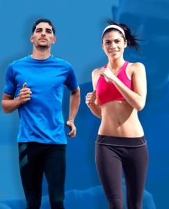Male and female runners