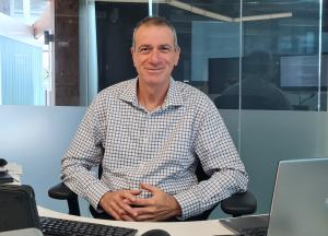 Image shows Dr Yoram Benit as his desk at the company's global headquarters in Christchurch, New Zealand.