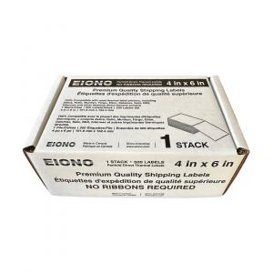 EIONO® - Fanfold 4" x 6" Direct Thermal Labels 1 Stack