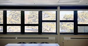 interior view of retrofitted windows