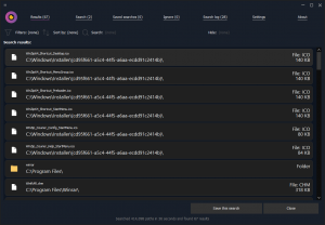 WinFindr version 1.6's new UI