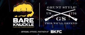 GRUNT STYLE NAMED OFFICIAL APPAREL PARTNER OF BARE KNUCKLE FIGHTING CHAMPIONSHIP