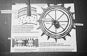 Drawn Plans For the Landmine Removal Barrel