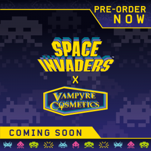 Vampyre Cosmetics Announces Collaboration with Space Invaders: A Retro Gaming Glamour Experience