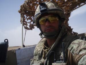 Farard Darver serving in the British army in Afghanistan