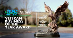 Photo of the award presented to IPS Packaging & Automation