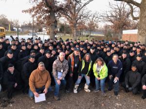 Grayslake, IL team with Great Lakes Naval Base recruits