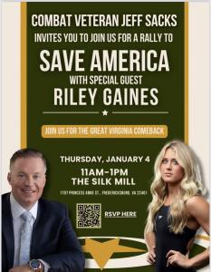 Lt. Colonel Jeff Sacks and Riley Gaines Join Forces for Save America Rally