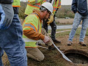 East Coast Infrastructure Team Performing Proper Installation Preparation Steps During Hands-On Training at Reline America Facility