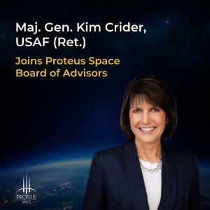 First Space Force CTIO Maj Gen Kim Crider Joins Proteus Space Advisory Board