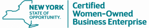 New York State requires a portion of the businesses it works with to contract with Women Owned Business Enterprises. The certification process is very extensive to ensure companies are owned by women.