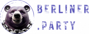 Berliner.Party Logo with the Berlin Party Bear.