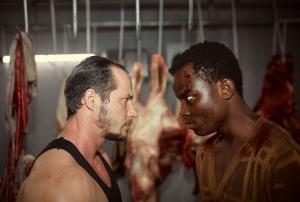 Actors Alex Cyr Budin and David Ezekiel in the Netflix Original Movie "Blood Vessel"