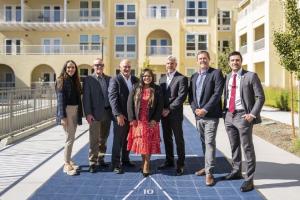 (L-R): Caitlin Barrow (Highridge Costa); Kevin Brown (CalHFA); Graham Espley-Jones (Western Community Housing); Lokelani Montero (Bank of America); Michael Costa (Highridge Costa); Bryan Barker (Citibank Community Capital); Kyle Sarbak (Citibank Community Capital)