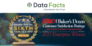 Data Facts Ranked on 2023 HRO Today Baker's Dozen List