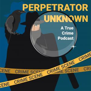 illustration of unknown perpetrator with magnifying glass on face
