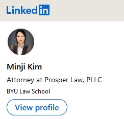 LinkedIn Page of lawyer Minji Kim, Virginia