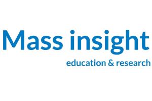Logo showing the words "Mass Insight Education & Research" in blue text.