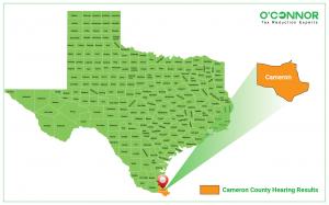 The updated hearing results in Cameron County, Texas, illustrate the value of property impacted by protests.