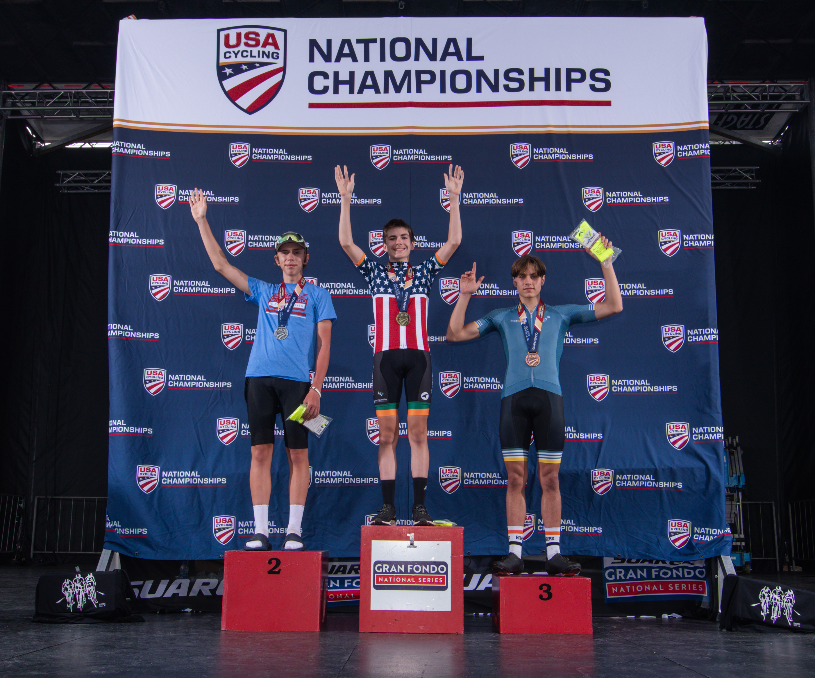 U23 Male Podium Gran Fondo National Championships