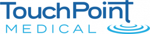 A text-based logo featuring the words "TouchPoint Medical" in blue lettering.