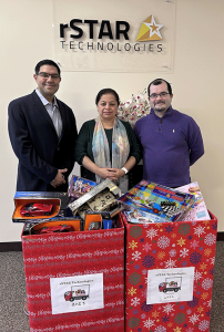 rSTAR leadership team with toys