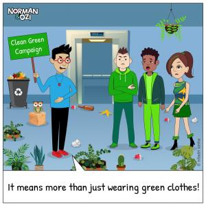 Green Cloth campaign at office
