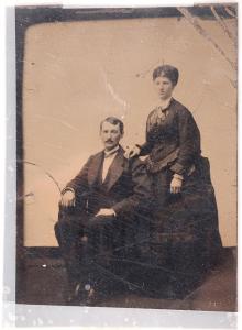 Rare 1870s-era tintype photo of John Henry Holliday, better known as Doc Holliday, along with his longtime companion Kate Horony, better known as "Big Nose Kate” ($5,625).
