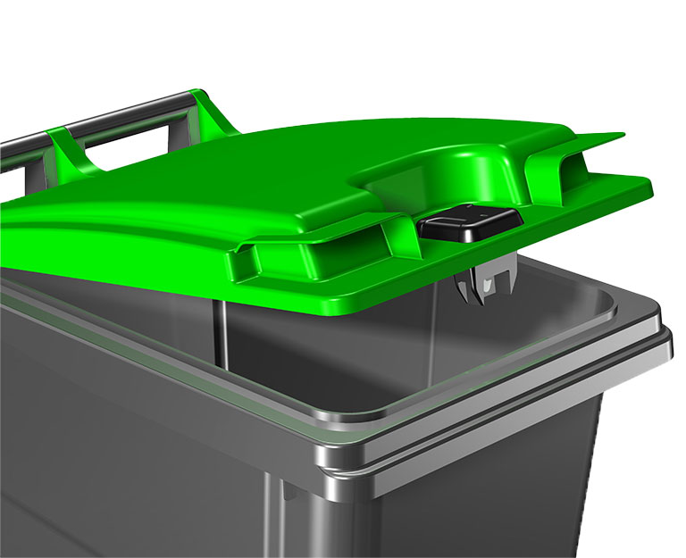 Partitalia's interconnected IoT trash can with electronic lock