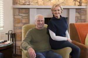 Joseph Shepard (left) and former U.S. Senator Claire McCaskill (right) lead the Shepard McCaskill Foundation, which invested $550,000 in Amethyst Place's long-term housing and recovery support for women and children in Kansas City.