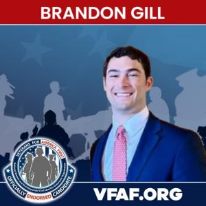 Brandon Gill for congress (TX26) endorsed by VFAF Veterans for Trump
