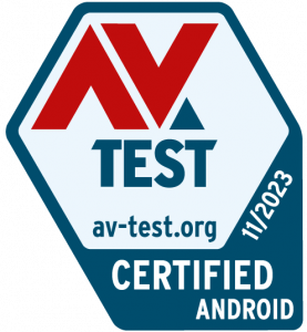 AV-TEST certified mobile security for Antivirus AI Android by Protectstar