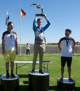 World Gliding Champion James Nugent on the podium