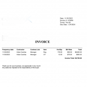 Sample Invoice