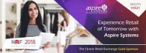 Aspire Systems exhibiting at NRF2018 and Oracle REx