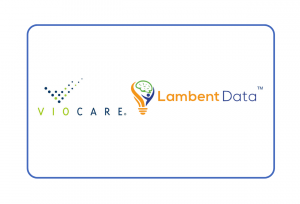 Combined logos of Viocare and Lambent Data as the companies have announced a strategic partnership and received a grant to improve food security.
