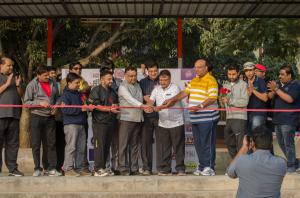 Ribbon cutting of Agrawal Cricket League Bangalore Yatish Jain