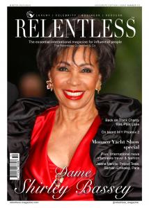 James W. Phillips, Editor of Relentless Magazine, Publishes Cover with Dame Shirley Bassey for Seasonal Issue