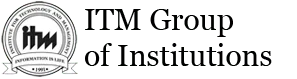 Black Logo of ITM Group Of Institutions with white background