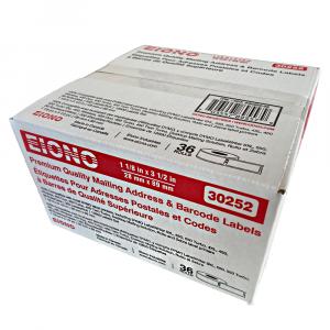 Set of 36 Rolls EIONO® - Compatible with DYMO 30252 (1-1/8" x 3-1/2") Mailing Address Labels