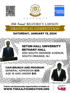 Students Dominate Finalist Roster in Belford V. Lawson Oratorical Contest